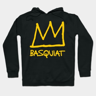 Basquiat Crown Symbol Yellow Hoodie